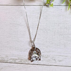 Horse Pendant charm necklace, Sterling Silver - 22 inch - - LadybugfeetDesigns -