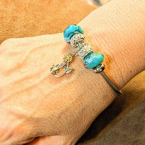 Playful Kitty Euro Cuff Wrap Bracelet, Silver - - LadybugfeetDesigns -