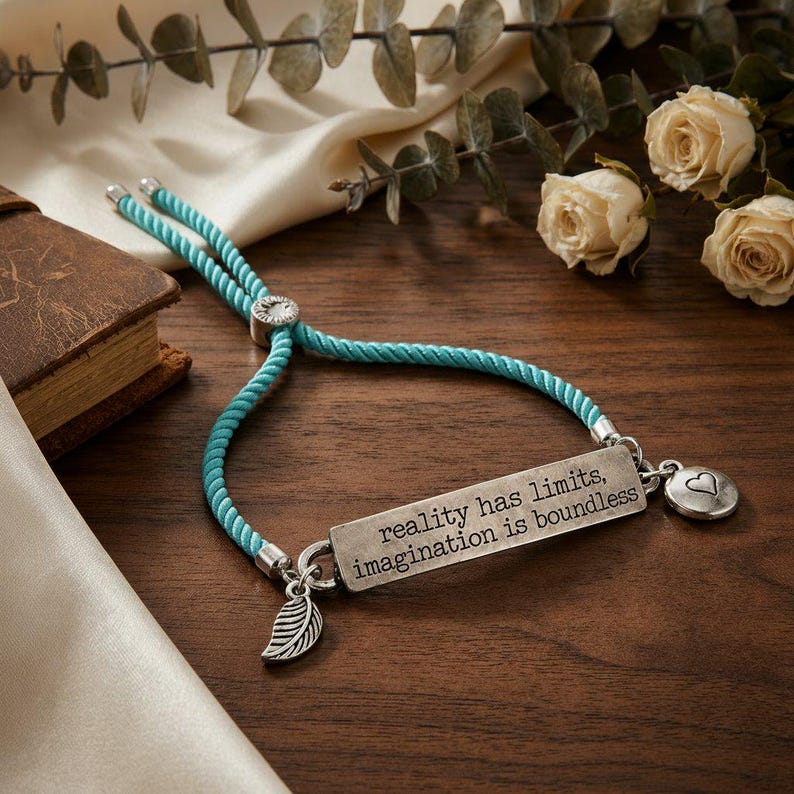 Reality Has Limits Imagination is Boundless Bolo Bracelet - - LadybugfeetDesigns -