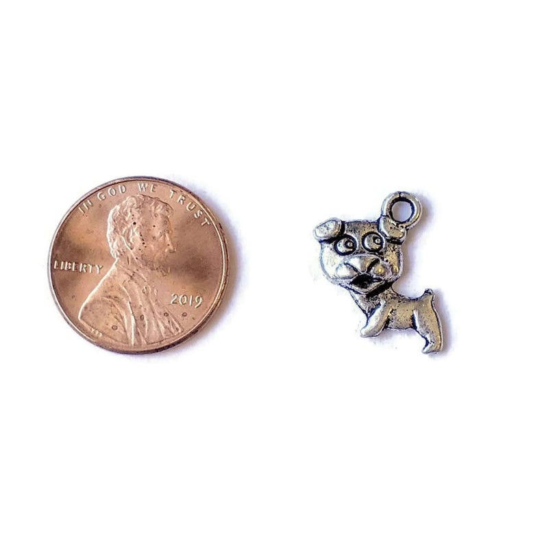 Big Headed Puppy Charm - - LadybugfeetDesigns -