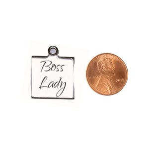 Boss Lady Charm - - LadybugfeetDesigns -