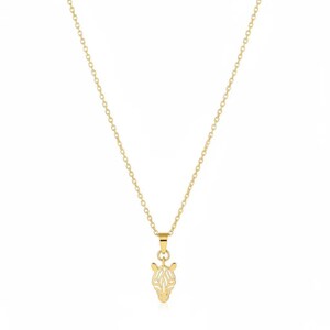 Zebra necklace, Gold - 20 inch - - LadybugfeetDesigns -