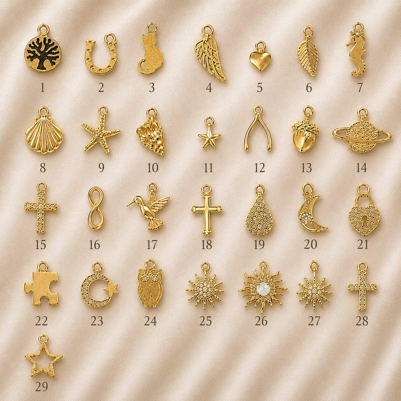 DESIGN YOUR Charm Ring, Adjustable 14k Gold Filled charm dangle ring - - LadybugfeetDesigns -