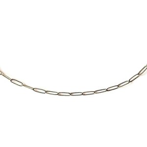 Antique Silver Textured Paperclip Link Charm Bracelet Base - D.i.y. - Build Your Charm Bracelet! - - LadybugfeetDesigns -
