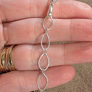 925 Sterling Silver Textured Charm Bracelet Base - D.i.y. - Build Your Charm Bracelet! - - LadybugfeetDesigns -