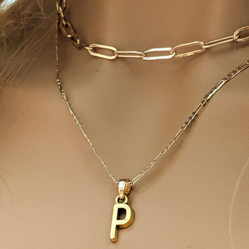Paperclip Chain necklace, Gold - 18- 24 inch - - LadybugfeetDesigns -