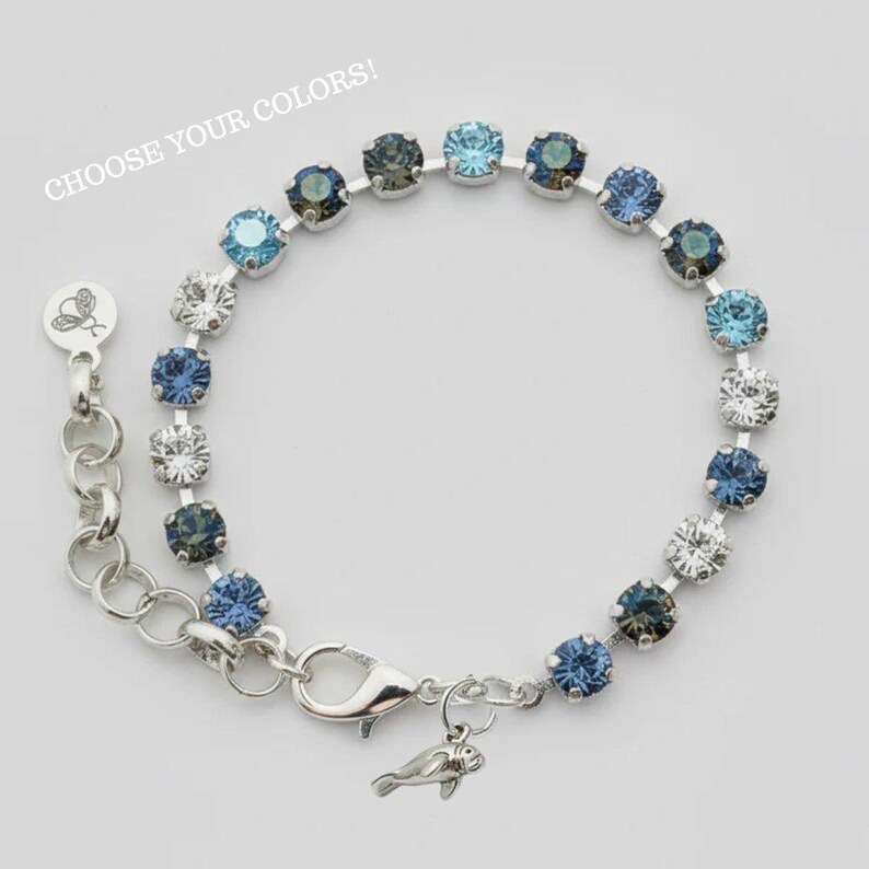 Manatee/Sea Cow Crystal Bracelet