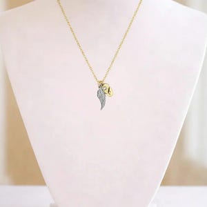 Forever in my Heart Memory necklace, Gold - 20 inch - - LadybugfeetDesigns -