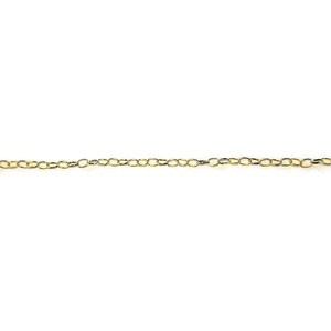 Shiny Gold-Tone Oval Link Charm Bracelet Base - D.i.y. - Build Your Charm Bracelet! - - LadybugfeetDesigns -
