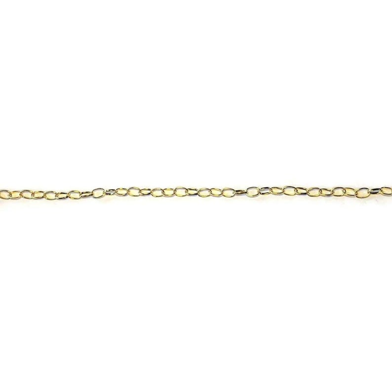 Shiny Gold-Tone Oval Link Charm Bracelet Base - D.i.y. - Build Your Charm Bracelet! - - LadybugfeetDesigns -