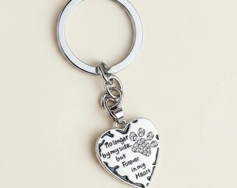 Pet Bereavement Heart Key Chain, Key Holder