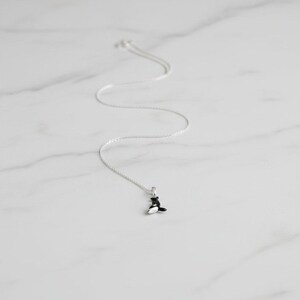 Orca Necklace, 20 inches - Silver - - LadybugfeetDesigns -