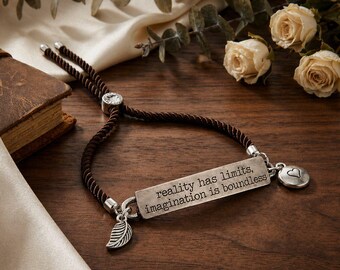 Reality Has Limits Imagination is Boundless Bolo Bracelet