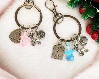 Its a Girl! /It's a Boy! Key Chain, Party Favor