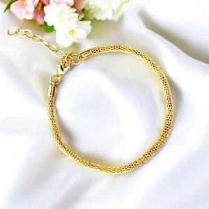 MEOW European beaded bracelet - Gold - - LadybugfeetDesigns -
