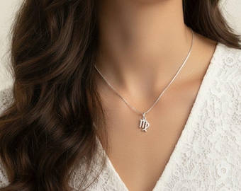 Zodiac Symbol Necklace, Sterling Silver - 12 - 24 inches