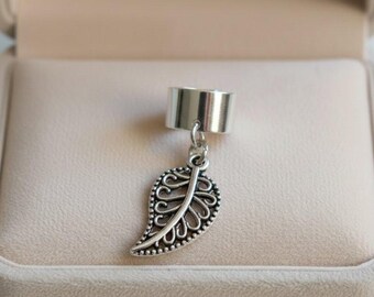 Leaf ear cuff, Silver