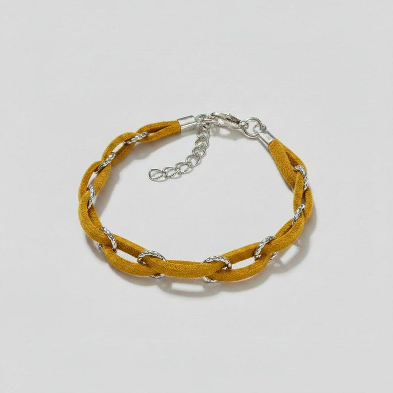 Braided Suede Bracelet - - LadybugfeetDesigns -