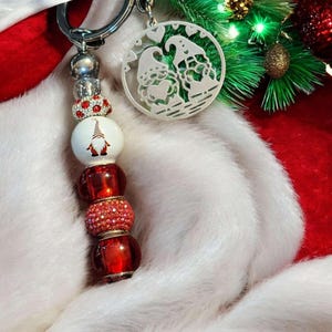 Gnome Couple Keychain/Purse Clip - - LadybugfeetDesigns -
