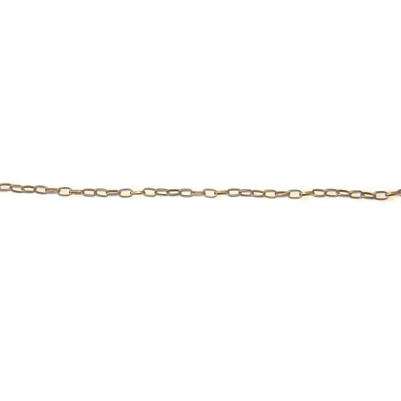 Antique Copper Steel Oval Link Charm Bracelet Base - D.I.Y. - BUILD YOUR CHARM BRACELET!