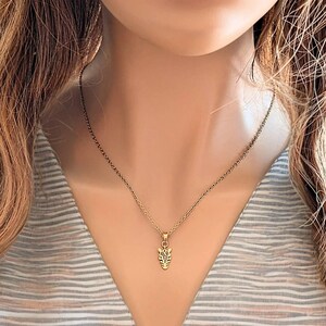 Zebra necklace, Gold - 20 inch - - LadybugfeetDesigns -