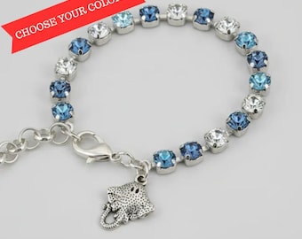Manta Ray Faceted Crystal Bracelet