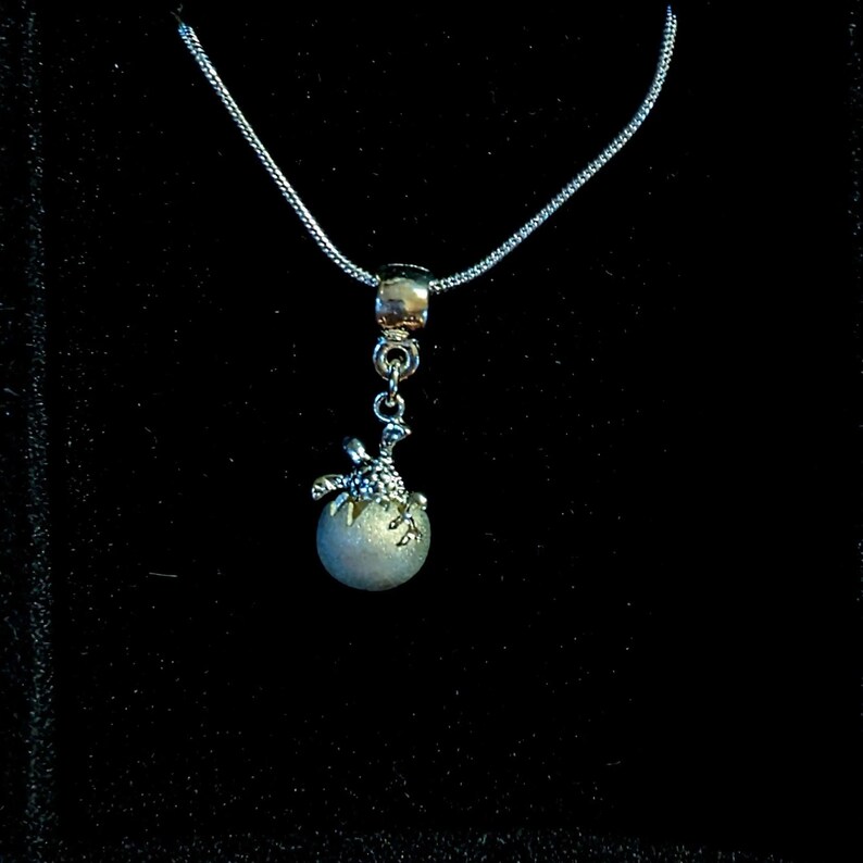 Sea Turtle Hatchling necklace, Sterling Silver - 24 inch