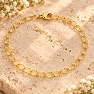 Pulseira torcida em ouro 14K - Faça você mesmo - Monte sua pulseira de berloques!