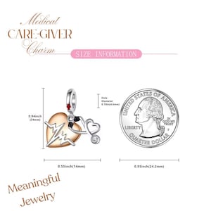 Medical Care-Giver Necklace, 20 inches - Silver - - LadybugfeetDesigns -