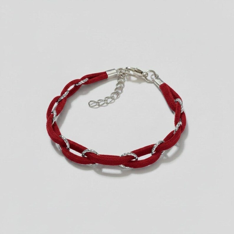 Braided Suede Bracelet - - LadybugfeetDesigns -