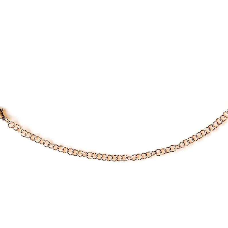 Rose Gold Small Rolo Charm Bracelet Base - D.i.y. - Build Your Charm Bracelet! - - LadybugfeetDesigns -