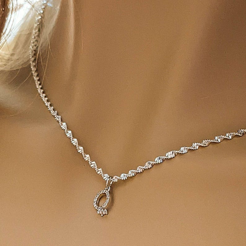 CZ Diamond Engagement Ring Necklace/Earring set, Sterling Silver - - LadybugfeetDesigns -