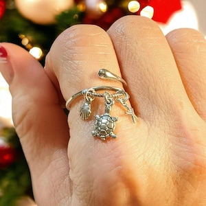 Beach Vibes Wrap Ring - - LadybugfeetDesigns -