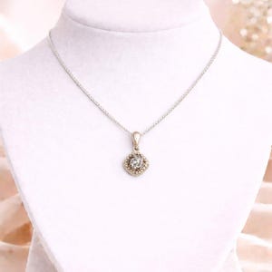 Leopard Print Crystal Pendant charm necklace, Sterling Silver - 22 inch - - LadybugfeetDesigns -