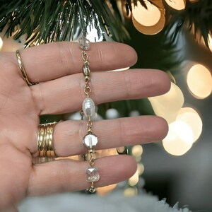 Romantic Crystal Pearl bracelet - - LadybugfeetDesigns -