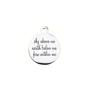 Sky Above Me Charm - - LadybugfeetDesigns -
