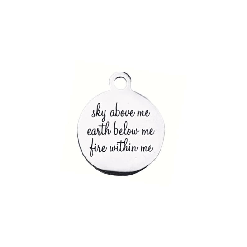 Sky Above Me Charm - - LadybugfeetDesigns -
