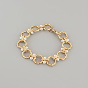 Chunky Two-Tone Chain Bracelet - - LadybugfeetDesigns -