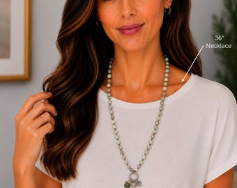 Nature's Dream Semi-Precious Gemstone Necklace - 36 inch