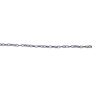Black Steel Oval Link Charm Bracelet Base - D.i.y. - Build Your Charm Bracelet! - - LadybugfeetDesigns -