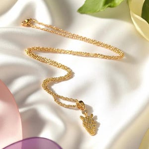 Zebra necklace, Gold - 20 inch - - LadybugfeetDesigns -