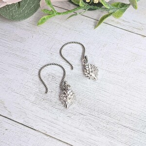 Hedgehog Dangle Hook Earrings, Gold or Silver - - LadybugfeetDesigns -