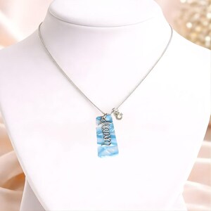 Dream Tag necklace, Sterling Silver - 30 inch - - LadybugfeetDesigns -