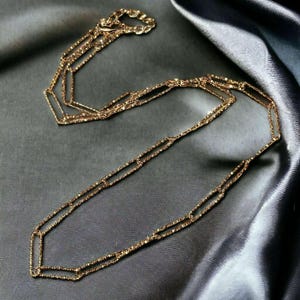 Diamond Cut Paperclip Chain necklace, Gold - 18- 24 inch - - LadybugfeetDesigns -