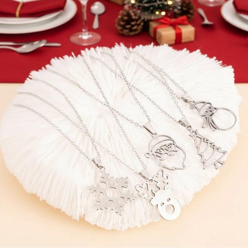 Christmas Necklace, Stainless Steel - 18 inch - Choose Yours!