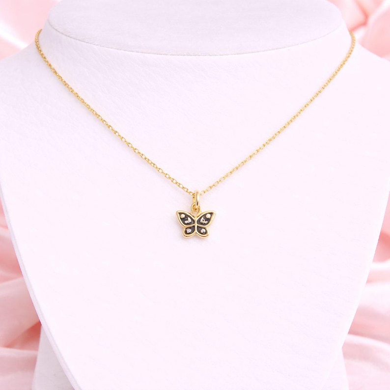 Celestial Butterfly necklace, Gold- 20 inch - - LadybugfeetDesigns -