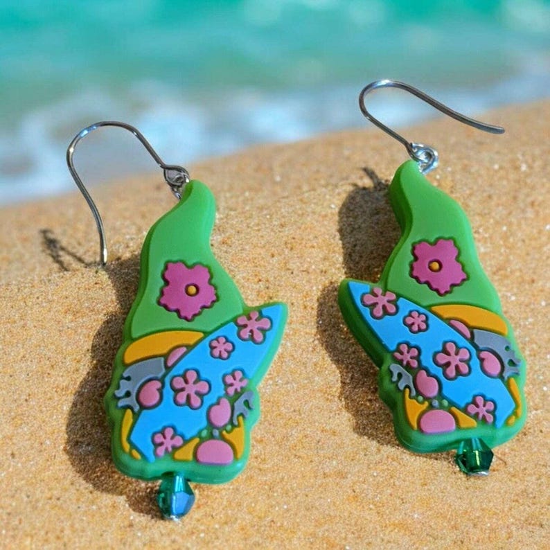 Gnome Theme Earrings II - - LadybugfeetDesigns -