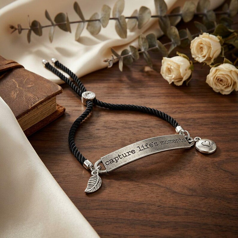 Capture Life's Moments Twisted Rope Bolo Bracelet - - LadybugfeetDesigns -
