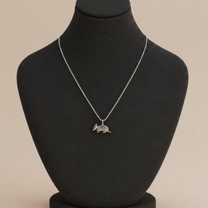 Armadillo Pendant charm necklace, Sterling Silver - 22 inch - - LadybugfeetDesigns -