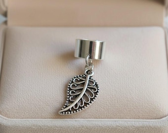 Leaf ear cuff, Silver